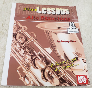 Mel Bay First Lessons Alto Saxophone Paperback