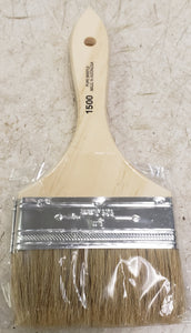 1500-4 4" White China Bristle Flat Paint Chip Brush