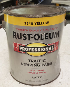 Rust-Oleum 2548402 Professional Traffic Striping Latex Yellow 150 VOC Gallon