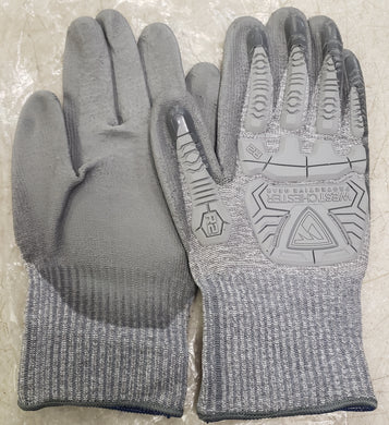 West Chester R2 Silver Fox 710HGUB Gray XL Cut-Resistant Gloves - ANSI A4 Cut Resistance - Polyurethane Palm Coating - XL