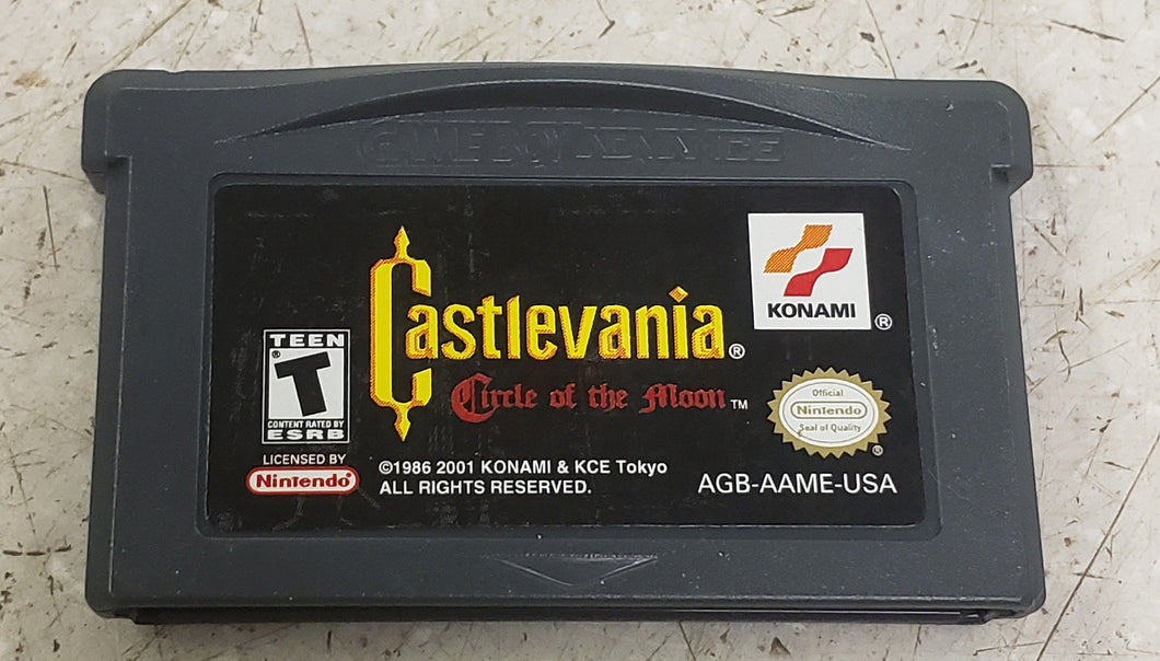 Castlevania Circle Of The Moon Gameboy Advance Game