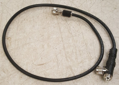 CB Antenna Cable With 1 Male, 1 Male/Female End - Black