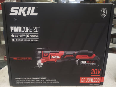 Skil OS5937-10 PWR CORE 20 33-Piece Brushless 20V VS Oscillating Multi-Tool Kit