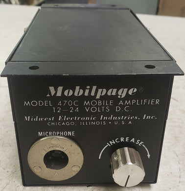 Midwest Electronic Industries 470C Mobilpage 12V - 24V Mobile Amplifier