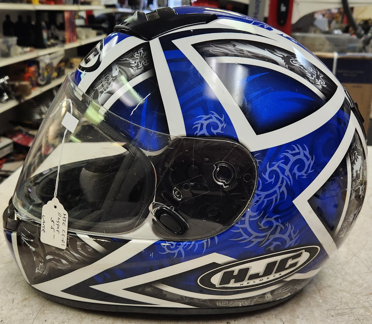 HJC CS-R1 Daggar Blue/White/Gray Motorcycle Helmet HJC CS-R1 Daggar Blue/White/Gray Motorcycle Helmet