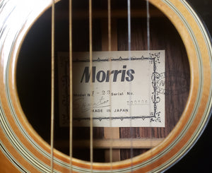 Vintage Morris W-23 Dreadnought Acoustic Guitar MIJ with Gigbag