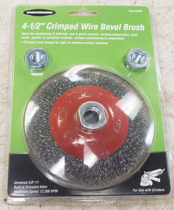 WARRIOR 60494 4-1/2" Crimped Beveled Wire Brush