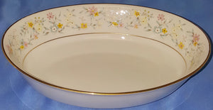 Contemporary Fine China by Noritake Delevan 2580 9-1/2"x7" Oval Vegetable Bowl