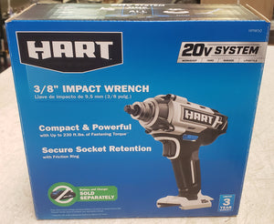 HART HPIW50 20V Cordless 3/8" Impact Wrench (Tool Only)