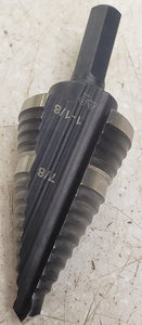 New Klein KTSB11 #11 7/8" to 1-1/8" Double-Fluted Step Drill Bit