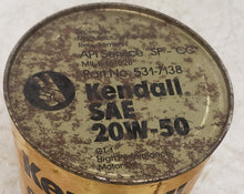 Load image into Gallery viewer, Vintage Kendall GT-1 High Performance 20W-50 Motor Oil - 1 Quart 531-7138