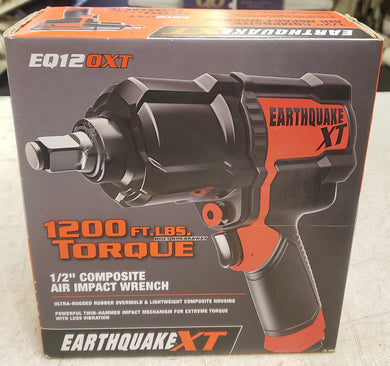 EARTHQUAKE XT 58685 1/2 in. Composite Air Impact Wrench, Twin Hammer, 1200 ft. lbs., Orange