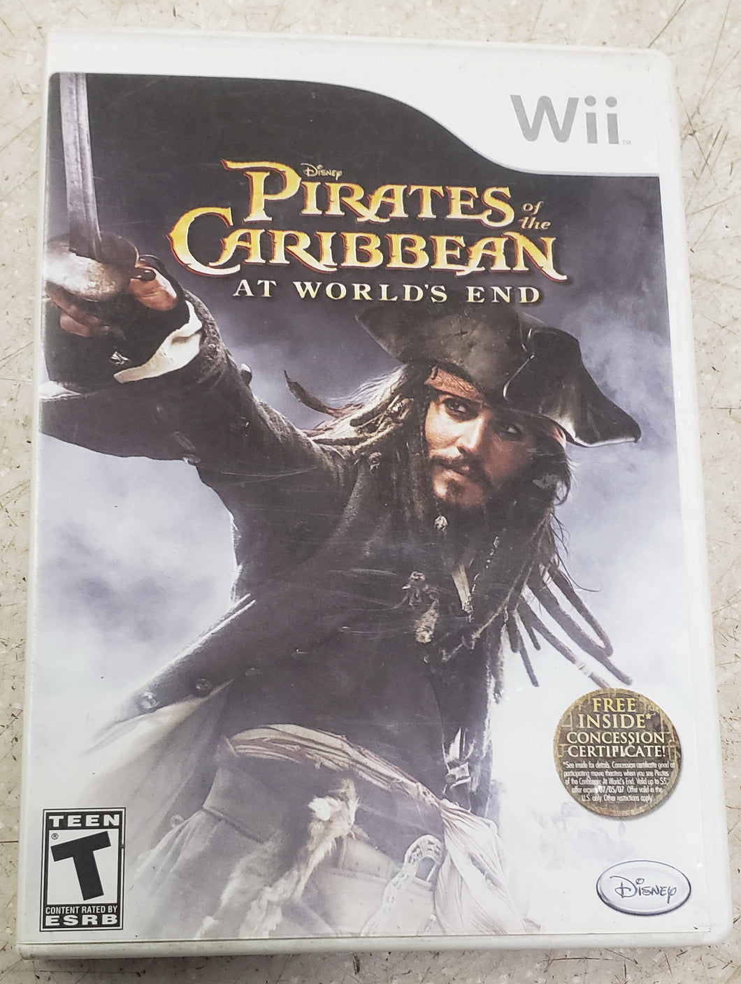 Pirates Of The Caribbean At World`S End Wii Game with Manual