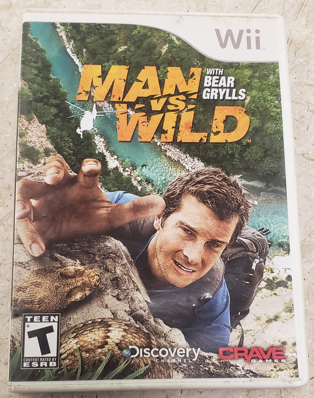 Man Vs. Wild Wii Game with Manual