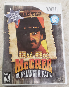 Mad Dog McCree: Gunslinger Pack Wii Game with Manual