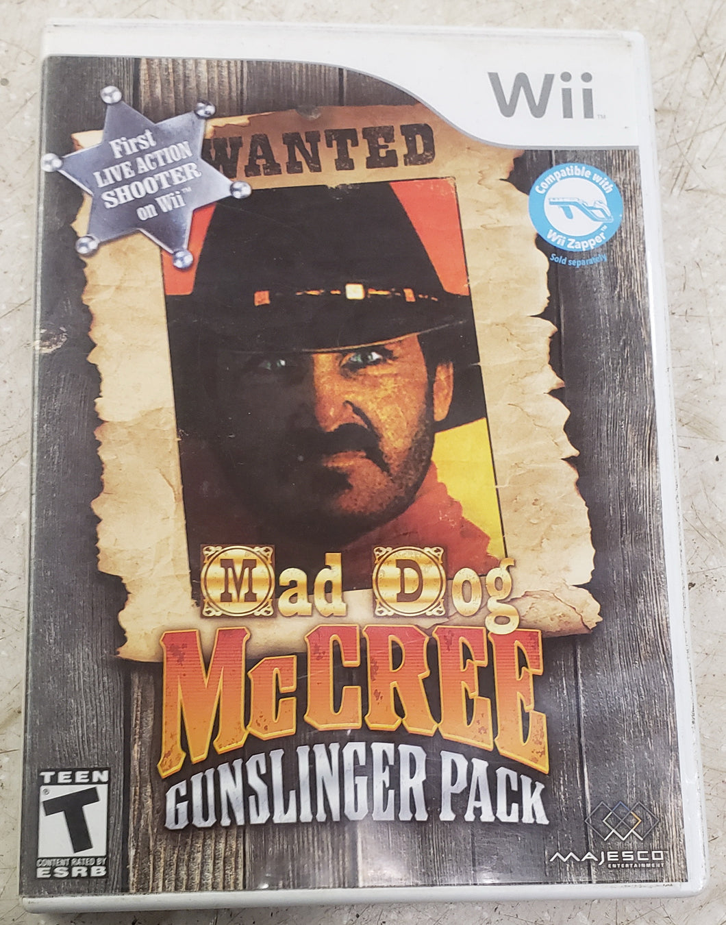 Mad Dog McCree: Gunslinger Pack Wii Game with Manual