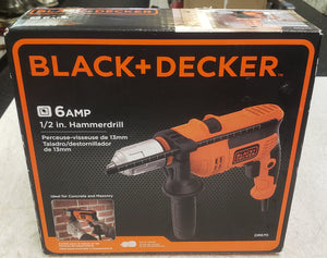 Black & Decker DR670 1/2" Compact Variable Speed Hammer Drill