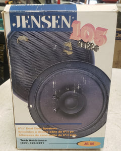 Jensen JS65 6-1/2" Car Speaker Pair - Black