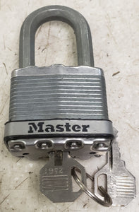 Master Lock M5 Magnum 1-7/16" H x 13/16" W x 2" L Laminated Steel Dual Ball Bearing Locking Padlock