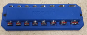 Kobalt 81713 8-Piece 1/4" Drive 6-point SAE Set Deep Well Socket Set