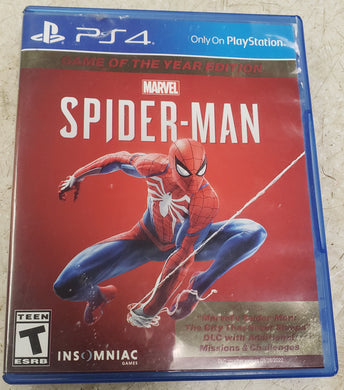 Marvel Spiderman [Game Of The Year] PS4 Game