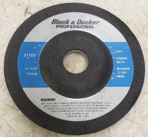 Black & Decker 37125 4-1/2" Grinding Wheel