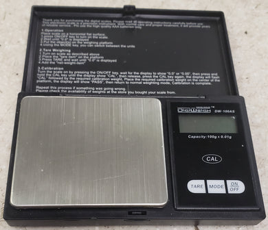 DigiWeigh DW-100AS Digital Pocket Scale