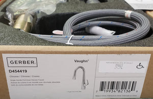 Gerber Vaughn Single Handle Pull-Down Kitchen Faucet 1.75gpm Chrome D454419