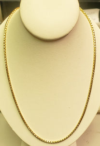 8.60 dwt 14K 20" gold necklace