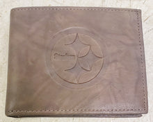 Load image into Gallery viewer, Pittsburgh Steelers Brown Leather BiFold Wallet
