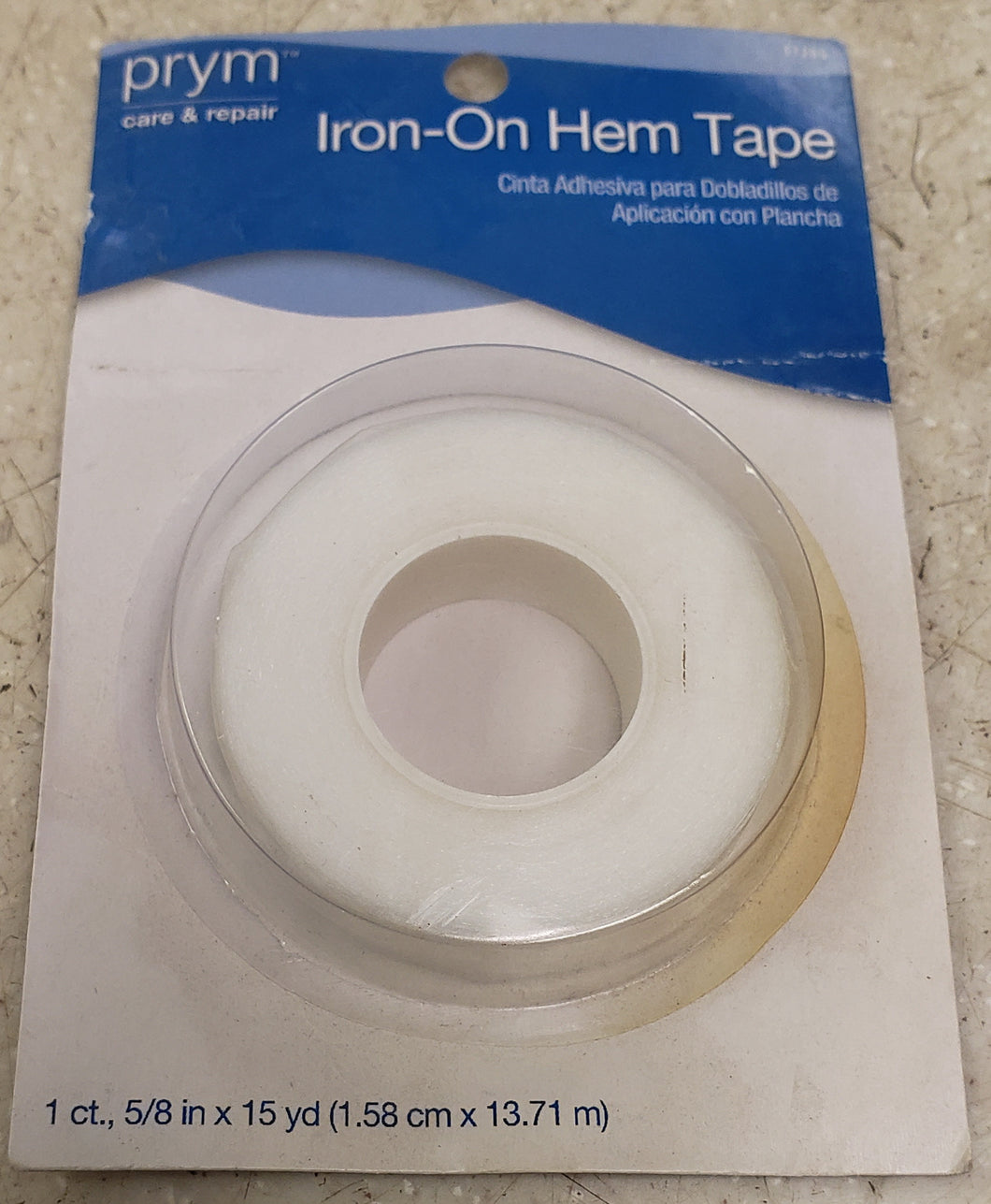 Prym Consumer USA Iron 15 yd Hem Tape, White, 11265