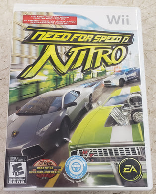 Need For Speed Nitro Nintendo Wii Game Complete with Manual