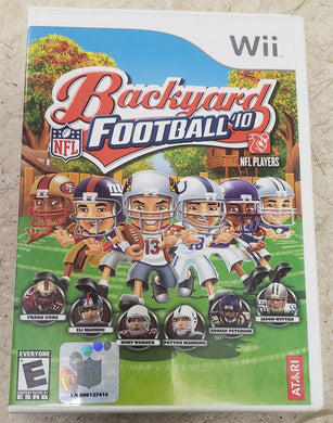 Backyard Football '10 Nintendo Wii Game Complete with Manual