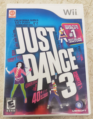 Just Dance 3 Nintendo Wii Game Complete with Manual