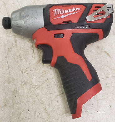 Milwaukee 2462-20 M12 12V Lithium-Ion Cordless 1/4 in. Hex Impact (Tool-Only)