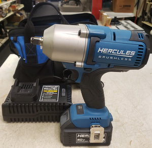 Hercules HCB86B 20V Brushless Cordless 1/2" High Torque Impact Wrench Kit with Friction Ring