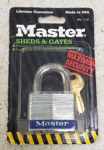 Master Lock 1D 1-3/4" Steel Padlock