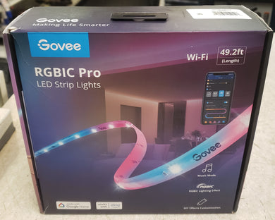 Govee - Wi-Fi RGBIC LED Strip Light - 50 feet - Multi