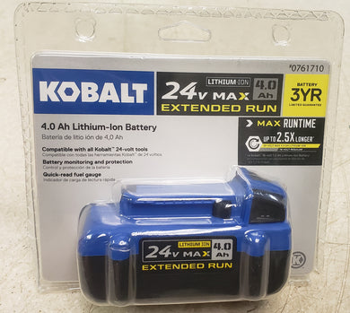Kobalt KB 424-03 24V 4Ah Lithium-Ion Power Tool Battery