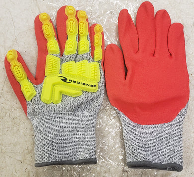 Radians RWG603XL Cut Protection Level A5 Sandy Foam Nitrile Coated Glove - XL