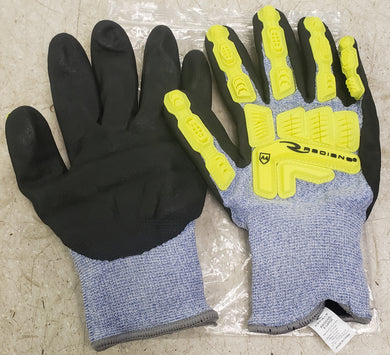 Radians RWG604L Cut Protection Level A5 Sandy Foam Nitrile Coated Glove - L
