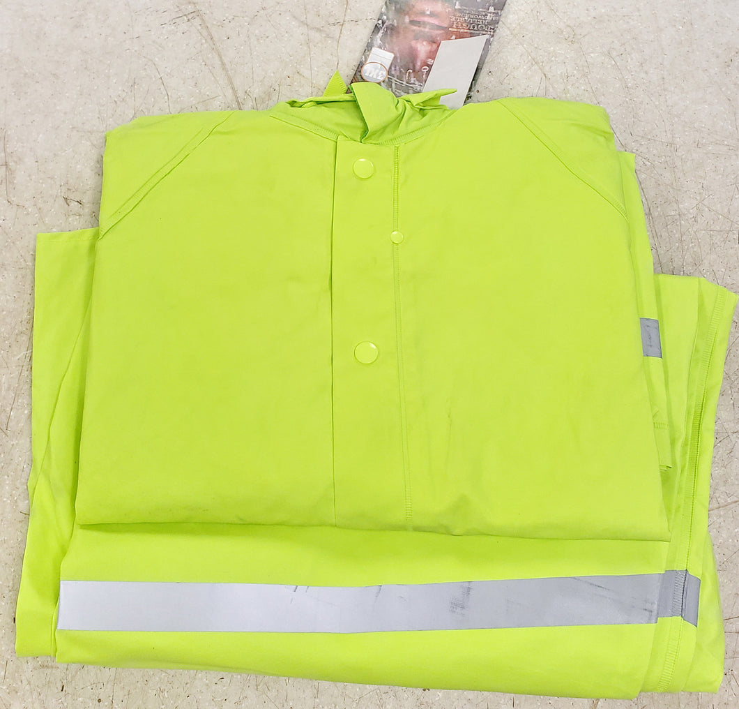 C.E. Schmidt Men's 2-Piece Hi-Vis 35mm PVC Rainsuit - 3XL