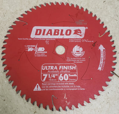 Diablo D0760 7-1/4in. x 60-Teeth Ultra Finish Saw Blade for Wood