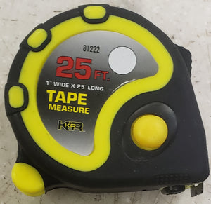 K&R 81222 1" x 25' Easy-Read Tape Measure