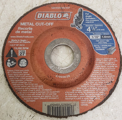 Diablo DBD045250701F 4-1/2