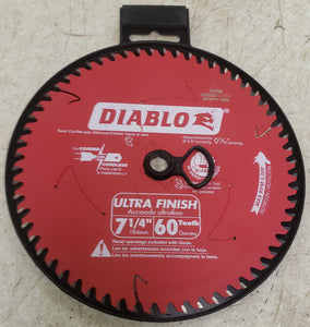 Diablo D0760R 7-1/4" x 60-Teeth Ultra Finish Saw Blade for Wood