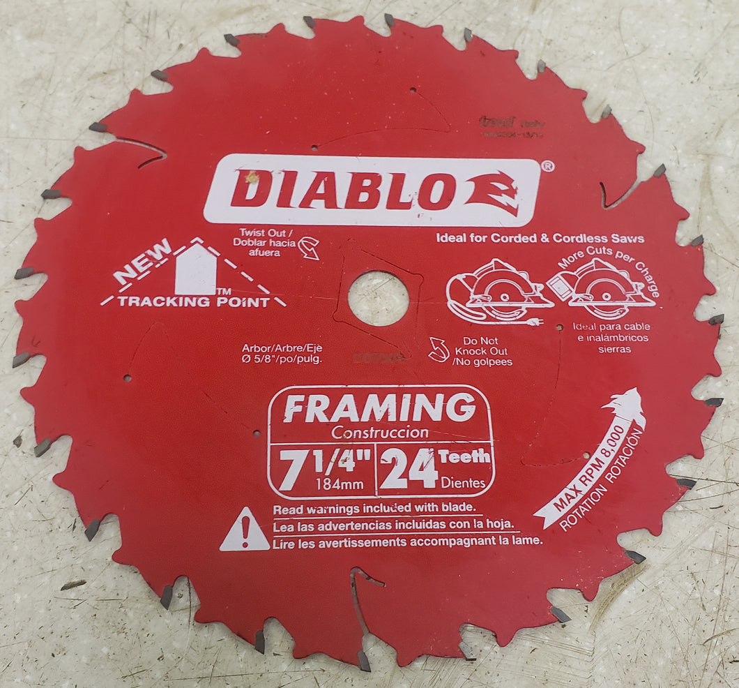 Diablo D0724R 7-1/4