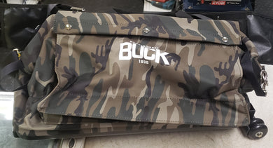 Buckingham Manufacturing 45333C6R5SW1 Big Mouth Camo Canvas Equipment Bag With Handle and Wheels