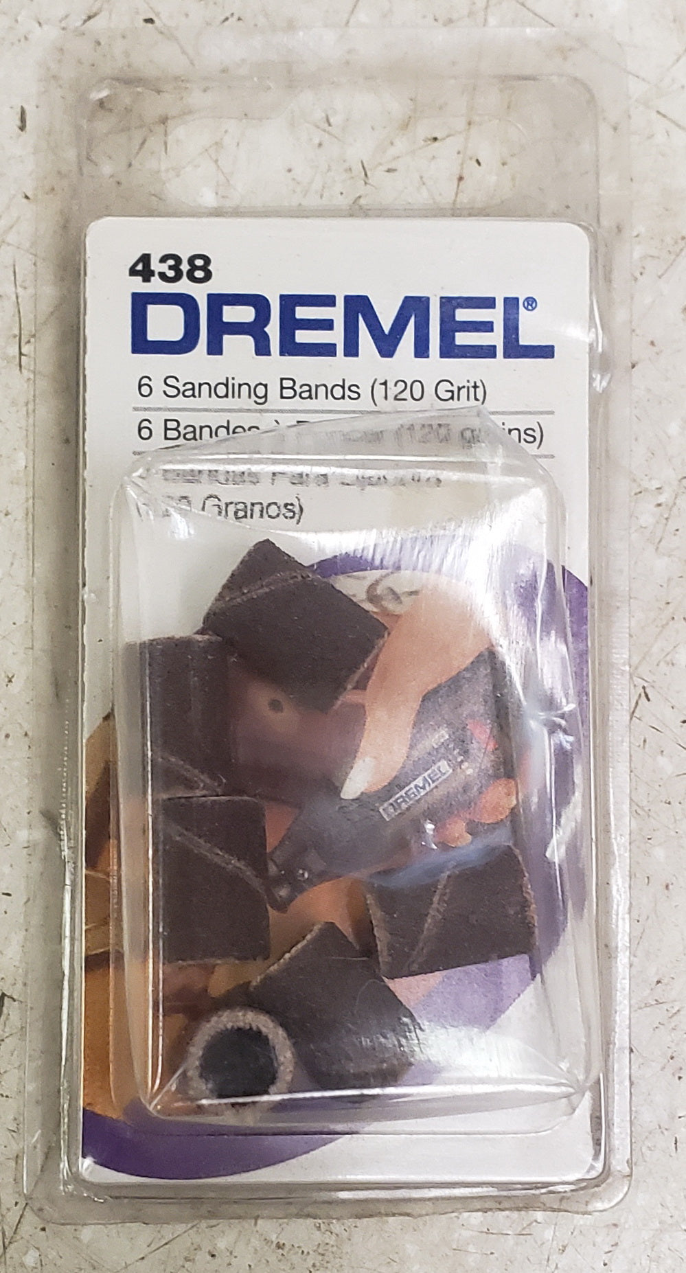 Dremel 438 120 Grit Sandind Bands 6-Pack