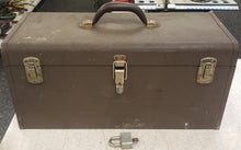 Load image into Gallery viewer, Vintage Kennedy K20 20-1/8&quot; Portable Steel Tool Box with Lock - Brown